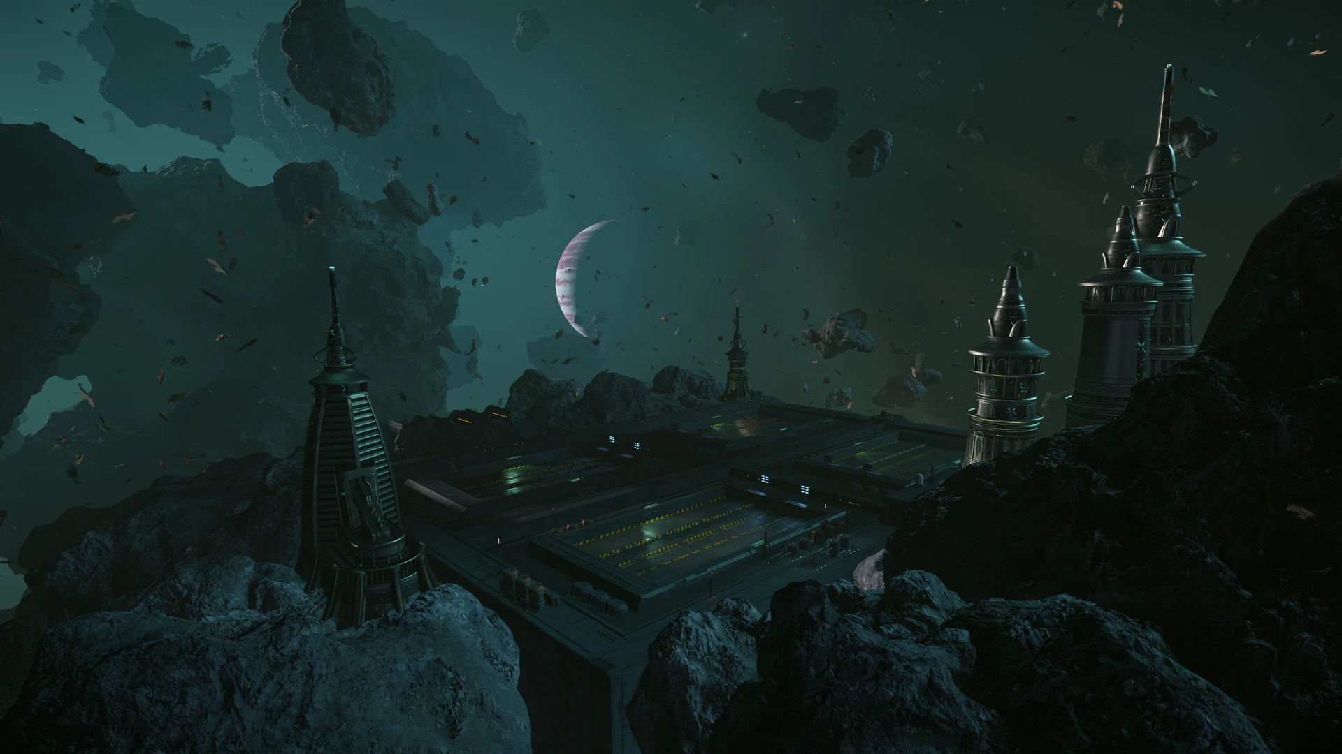 Wikelo Emporium: zona de entrega/gestión de contratos dentro de la estación.